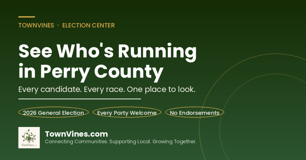 TownVines Election Center - See who is running in Perry County, 2026 General Election