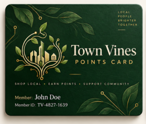 Town Vines Points Card